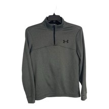 Under Armour Mens Jacket Size Small Cold Gear Loose Gray 1/4 Zip Pullover - £18.13 GBP