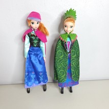 Disney Frozen Anna Fashion Doll Lot of 2 Size 12&quot; tall - £14.78 GBP