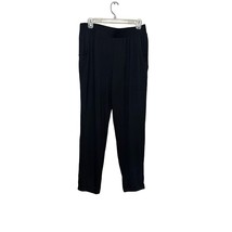 Blis Pull On Ankle Pants Women&#39;s L Black High Rise Pockets Stretch Yoga New - $13.99