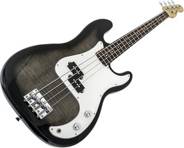 Glen Burton GB150BCO-BK Electric Bass Guitar, SG-Style, Black - £119.02 GBP