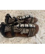 EUC Sam Edelman &quot;Galina&quot; Zebra Stripe Fur Sandals Size 7.5 - £24.25 GBP