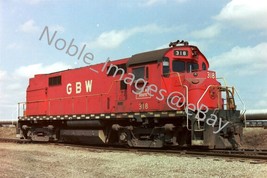 GBW Green Bay 318 RS27 Diesel Locomotive Wisconsin 4 Color Negative 1970s - £7.93 GBP