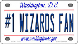 Number 1 Wizards Fan Washington DC Novelty Mini Metal License Plate Tag - £11.95 GBP