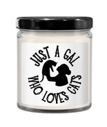 Cat Candle for Women, Cat Mom, Just A Gal Who Loves Cats - £23.28 GBP