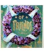 Best Friends 1900-10s Postcard Roxbury Embossed Gold Horseshoe Victorian... - €30,35 EUR