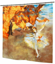 Degas Ballerina Fabric Shower Curtain &quot;The Star&quot; Museum Collection Polyester - £27.97 GBP