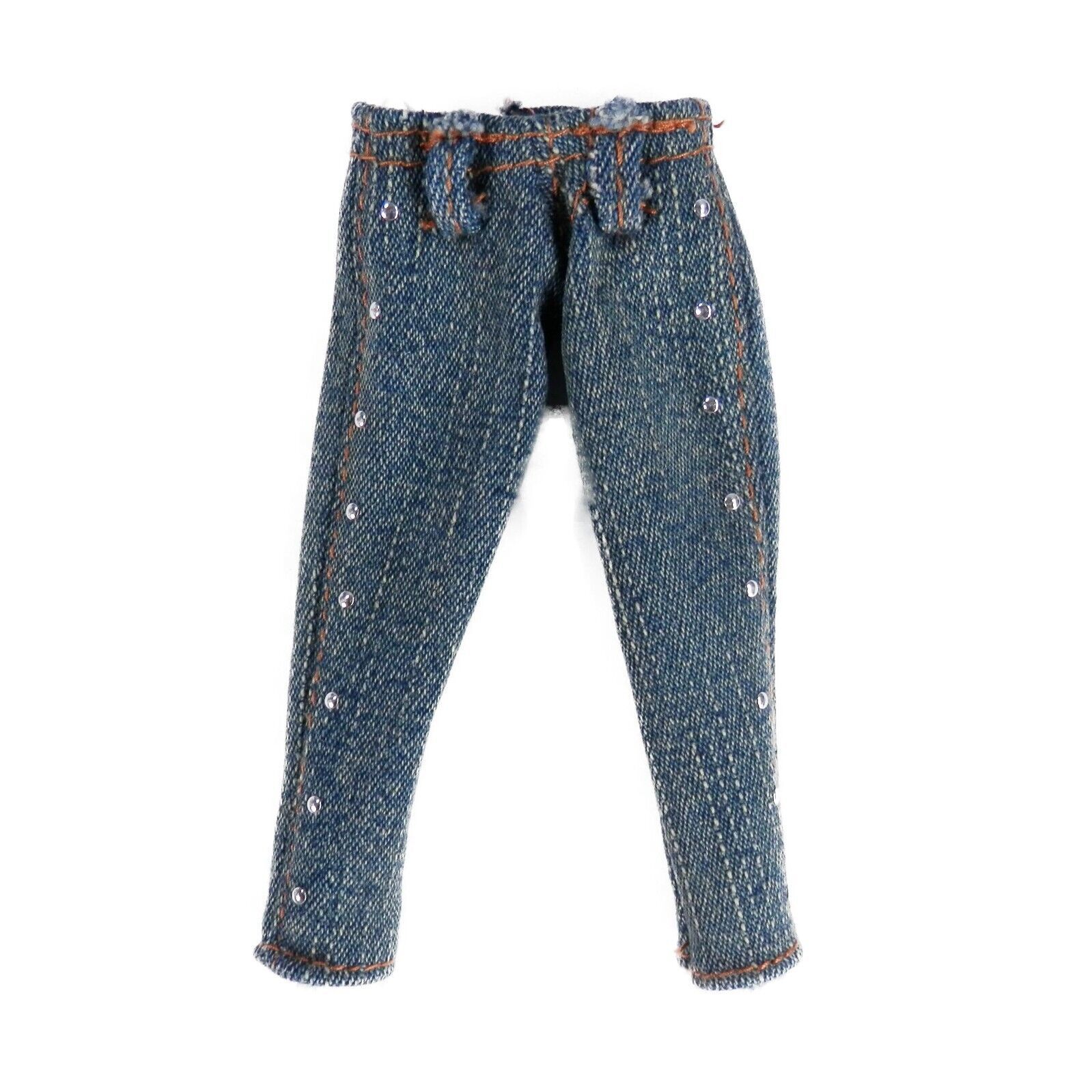 2003 Bratz Wintertime Wonderland Sasha Jeans Denim Pants Silver Studs On Side - $8.99