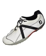 FootJoy M Project Golf Shoes Mens 9.5 Soft Spike White Leather 55124 - £27.23 GBP