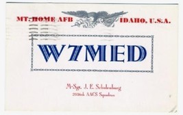 1958 Qsl Mt Home Afb Idaho W7MED 2036 Aacs Squadron - $8.91