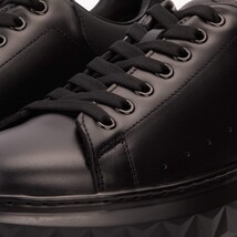 The Linq Black Leather Men Sneaker image 3