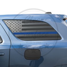 Fits 2014-2022 Dodge Durango Rear Quarter Window American Flag Decal Blue Line - £31.42 GBP