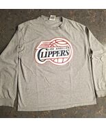 Vintage 2003 LA Clippers Gray  Long Sleeve T-shirt Size Large - $18.99