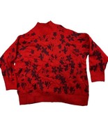 Women&#39;s Liz Claiborne Christmas Long Sleeve Blouse Pull Over Red XXL - £14.00 GBP