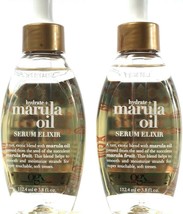 2 Count OGX Hydrate Rare Exotic Blend Marula Oil Serum Elixir Shines 3.8Fl oz image 1