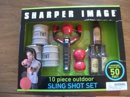 Sharper Image 10 Piece Outdoor Sling Shot Set - £9.59 GBP