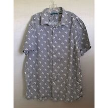 Perry Ellis Men's 2X Short Sleeve Button-Down Shirt Multicolor Graphic P... - $14.85