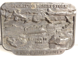 1991 Operation Desert Storm United States Marines Belt Buckle Limited Edition - £15.55 GBP