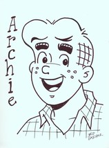Bill Golliher Original Archie Comics 9 x 12 Inch Art Sketch ~ Archie And... - £36.19 GBP