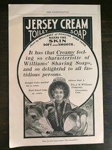 Vintage 1900 Jersey Cream Toilet Soap Women with Cow Full Page Original ... - $6.64