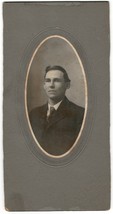 Cabinet Photo of Young Attractive Man from Fergus Falls, Minn - Named on Back - £7.62 GBP