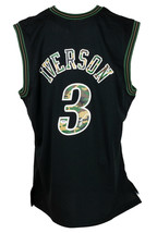 Allen Iverson Autografato Philadelphia 76ers Nero Mimetico M&amp;N Basket Maglia PSA - £230.54 GBP