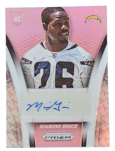 2014 Panini Prizm Auto Rookie Pink Prizm  Marion Grice #AR-MG Auto RC - £2.61 GBP