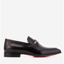 The Ashford Black Baby Buffalo Leather Loafer Men Shoe image 6