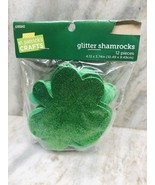 Shamrock Clover Foam Cutout - Green Glitter Clover Shape - 4.5 Inches - ... - $164.41 MXN