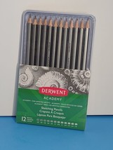 Derwent Academy Sketching Pencils with Tin 12 Pencils New (Y) - £15.47 GBP