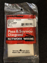 Pass &amp; Seymour Trademaster TPD2-LA Wallplate Datacom 2 Port 1 Gang Light Almond  - £1.79 GBP