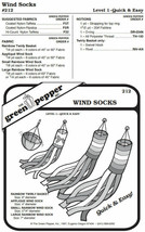 Wind Socks #212 Sewing Pattern (Pattern Only) gp212 - $7.00