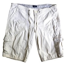 American Eagle Outfitters Beige Cargo Shorts Pockets Women L Large Outdo... - $14.40