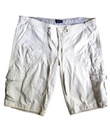 American Eagle Outfitters Beige Cargo Shorts Pockets Women L Large Outdo... - $14.40