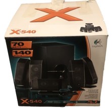 Logitech X-540 5.1 Surround Sound Speaker System w/ Subwoofer &amp; Remote C... - £111.40 GBP