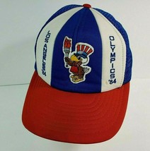 Vintage &#39;84 Los Angeles Olympics Eagle Patch Red White Blue Snapback USA Hat NOS - £47.47 GBP