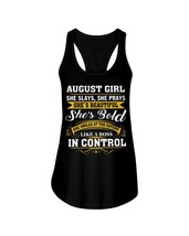 August Girl Tank Tops She Slays She Prays She&#39;s Beautiful Birthday Women... - $19.75