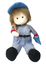 Musical Doll Baseball Player Plays Take Me Out to the Ballpark Moving Head Vtg - £15.81 GBP