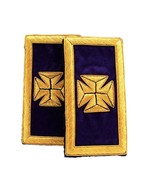 Masonic Freemason Knights Templar Past Grand Commander Epaulettes Bullion - £51.77 GBP