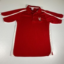 UL Ragin Cajuns Polo Shirt Adult M Mens Red White Football Golf Louisiana Tee - £8.66 GBP