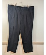 NWT Mens  DOCKERS Navy Khakis Classic Fit No Wrinkles Pants 44X30 - £11.50 GBP