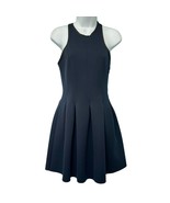 Alexander Wang Navy Blue Black Pleated Neoprene Scuba Mini Racerback Dre... - €54,51 EUR