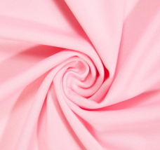 50 Yds Jersey Knit 100% Organic Cotton Fabric 8.2 Ozs. 72&quot; Wide Color Baby Pink - £110.17 GBP
