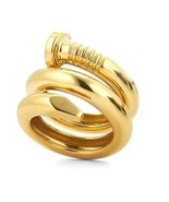 David Webb 18K Gelbgold Gewickelter Nagelring Größe 6 Einzelhandel $5500 - $4,533.47