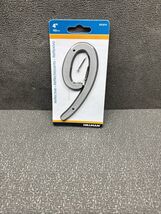 (#9, 3/16”H 4”L) Hillman REFLECTIVE House Number #9 Flat With Nails - $4.94