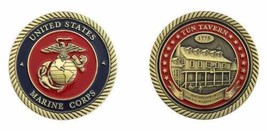 Birthplace Of The Marine Corps 1775 Tun Tavern Ega 1.75&quot; Challenge Coin - £29.25 GBP