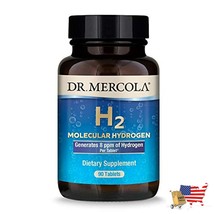 Dr Mercola H2 Molecular Hydrogen Dietary Supplement 90 Servings 90 Tablets - £77.61 GBP