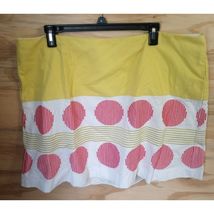 Boden Women's Skirt Lime/Coral Size 16 Plus A-Line - $15.75