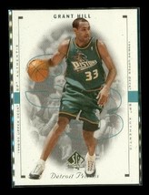 Vintage 1998-99 Upper Deck Sp Authentic Basketball Card #31 Grant Hill Pistons - £3.78 GBP