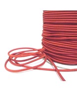 Approx 3mm - 5-10yd Orangered / Mandarin Orange Round Elastic Cord ET35 - $5.99+