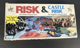 Castle Risk / Risk 2 Board Games in 1 Parker Brothers Missing Pieces READ - $16.00
